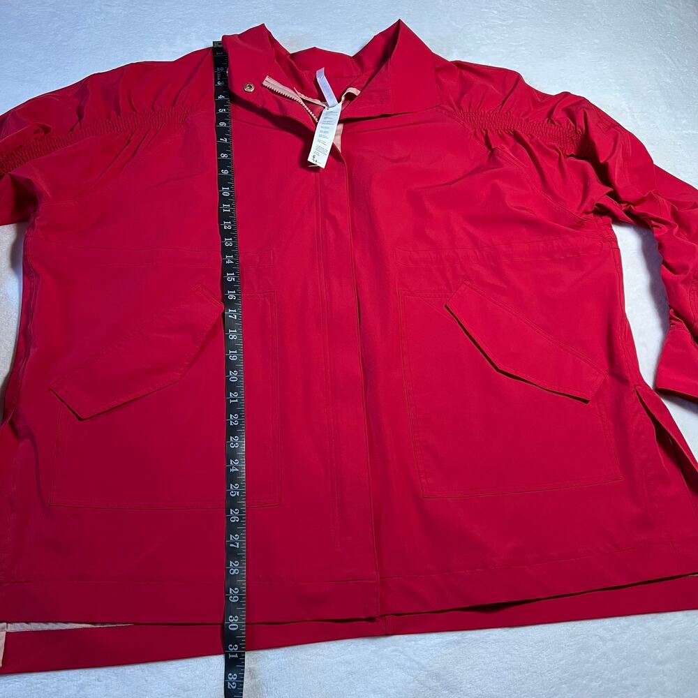Fabletics Red Drawstring Waist Jacket - Picture 13 of 16